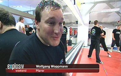 Pfarrer Wolfgang Woppmann abgekämpft aber nun "predigtsicher".